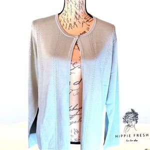 Talbots Silk Blend One Button Cardigan New W Tags Size XL